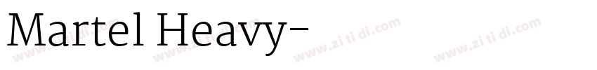 Martel Heavy字体转换
